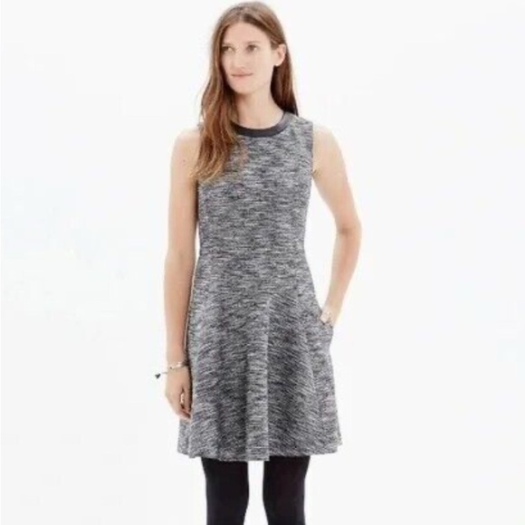Madewell Dresses & Skirts - Madewell Anywhere Dress in Tweed Fit And Flare Gray Size 2 
New No tags
